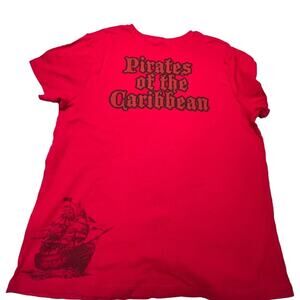 Disney Pirates of‎ the Caribbean T-shirt red Youth Size 1X